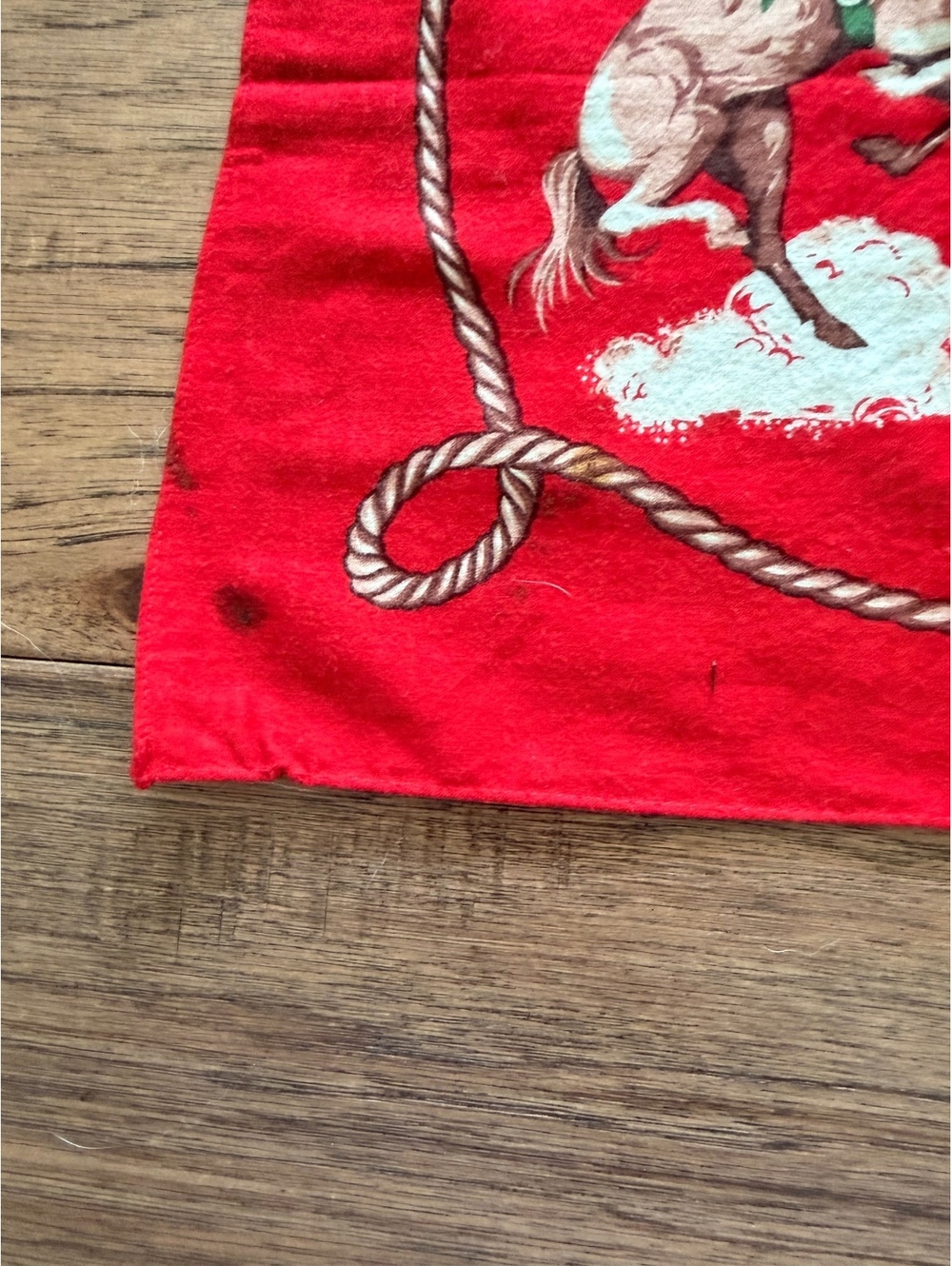 Ralph Lauren Western Themed Red Bandana Scarf - Picture 4 of 4